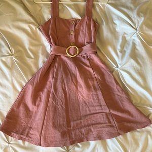 Blush pink Nordstrom top shop mini dress